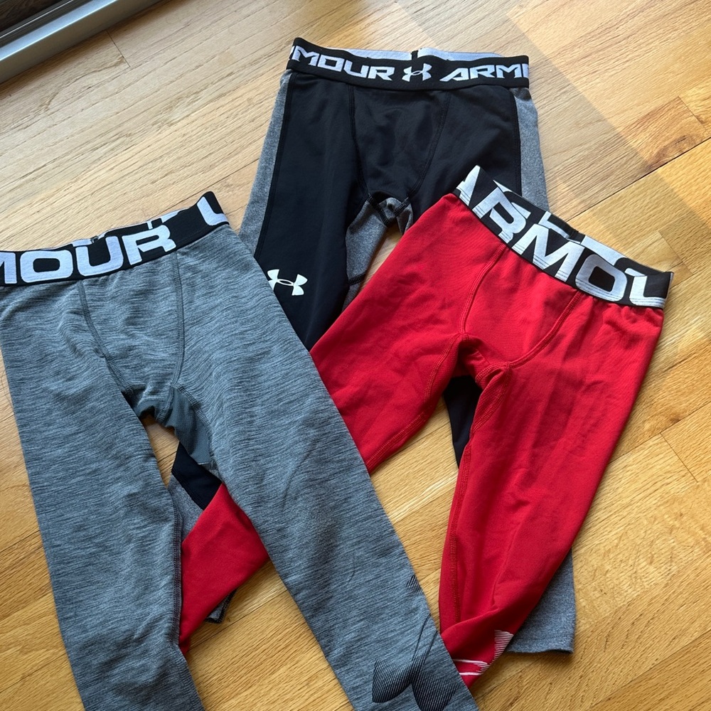 Under Armour Kids' Bottoms - Black, Red, and Gray (3 items)
